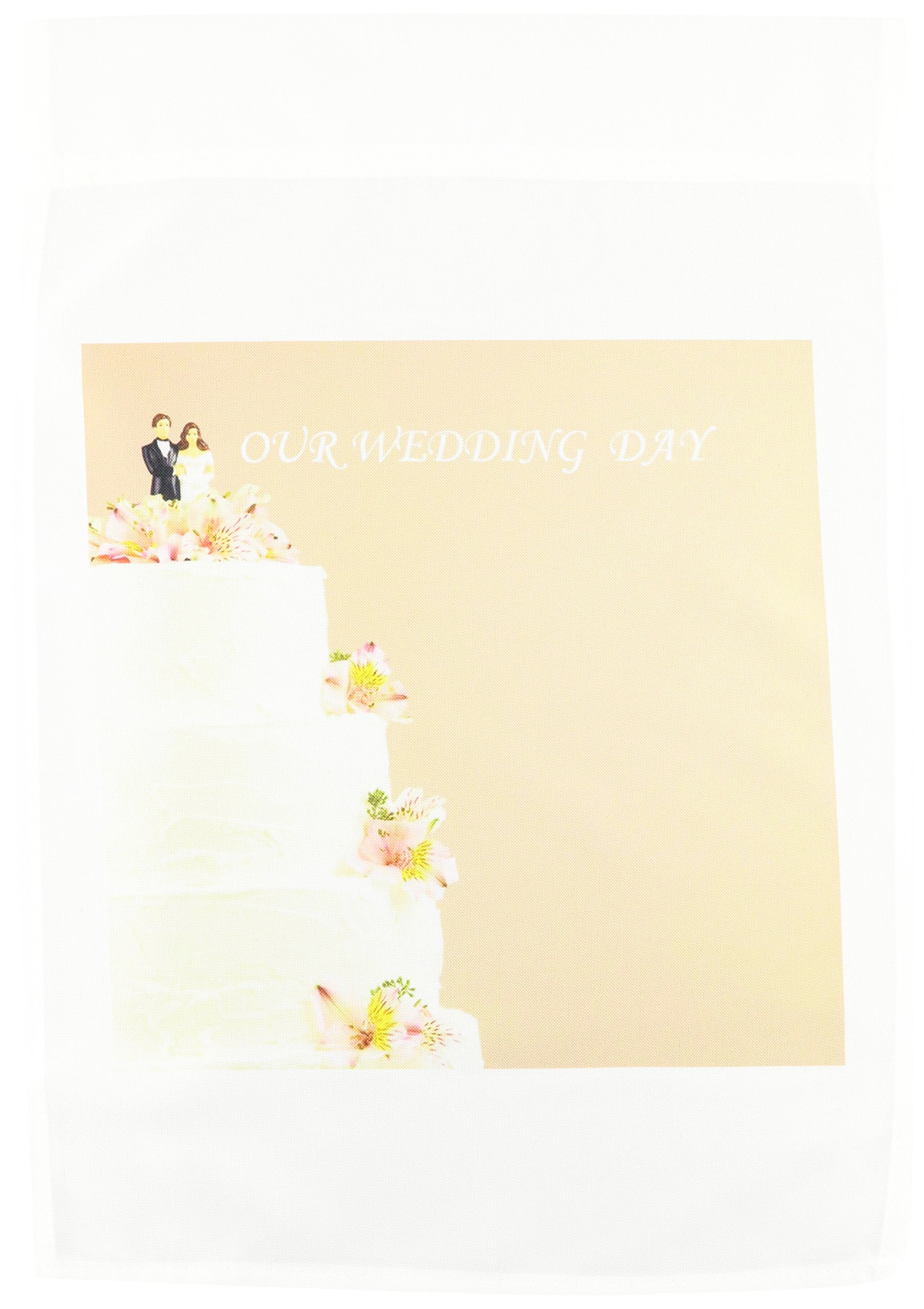 3dRose fl_51491_1 Our Wedding Day Garden Flag, 12 by 18-Inch