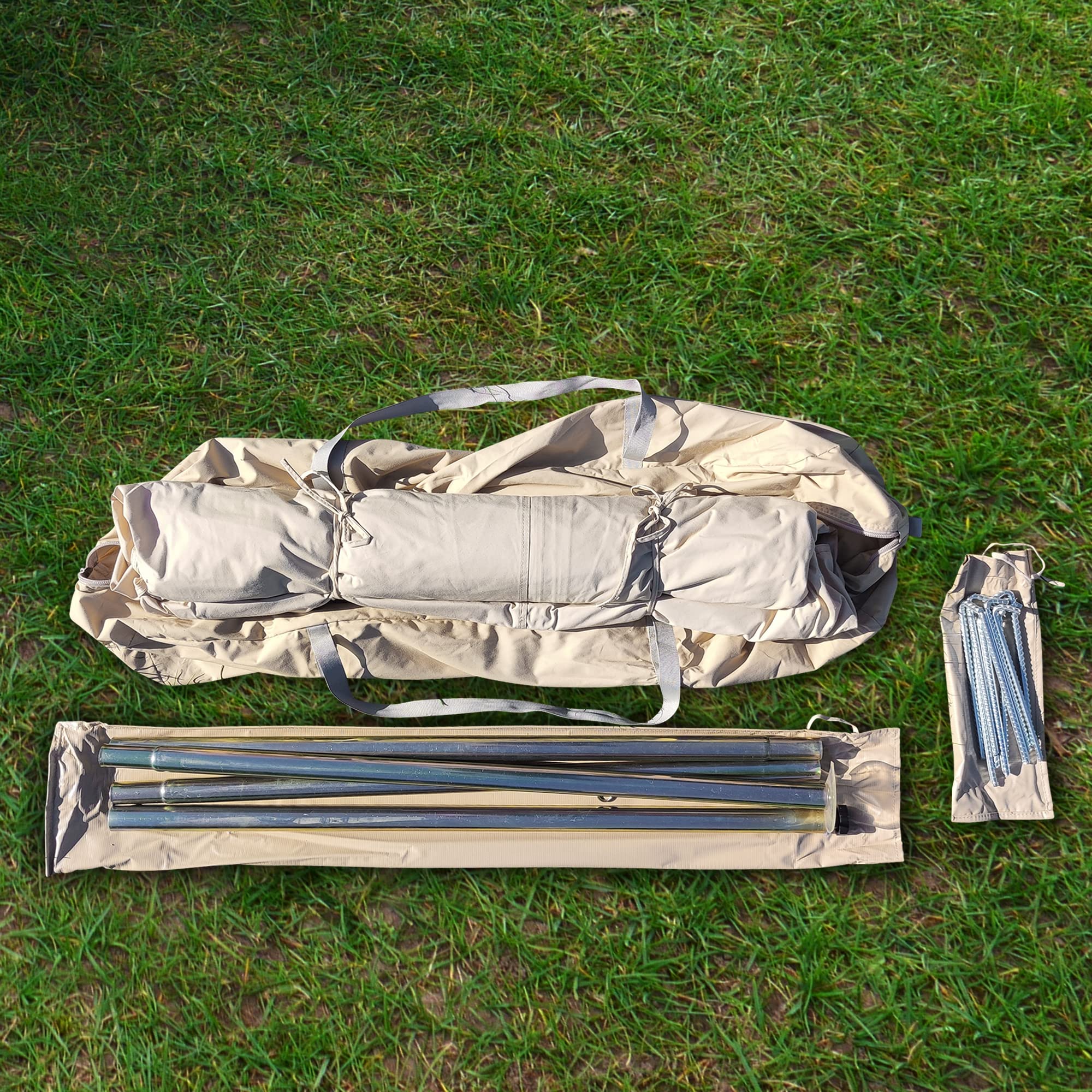 your GEAR Sonora - Sternzelt Ø 10 x 4 m Pavillon Sonnenschutz Atmungsaktiv Baumwollmischgewebe UV-Schutz Wasserdicht Outdoor Eventzelt