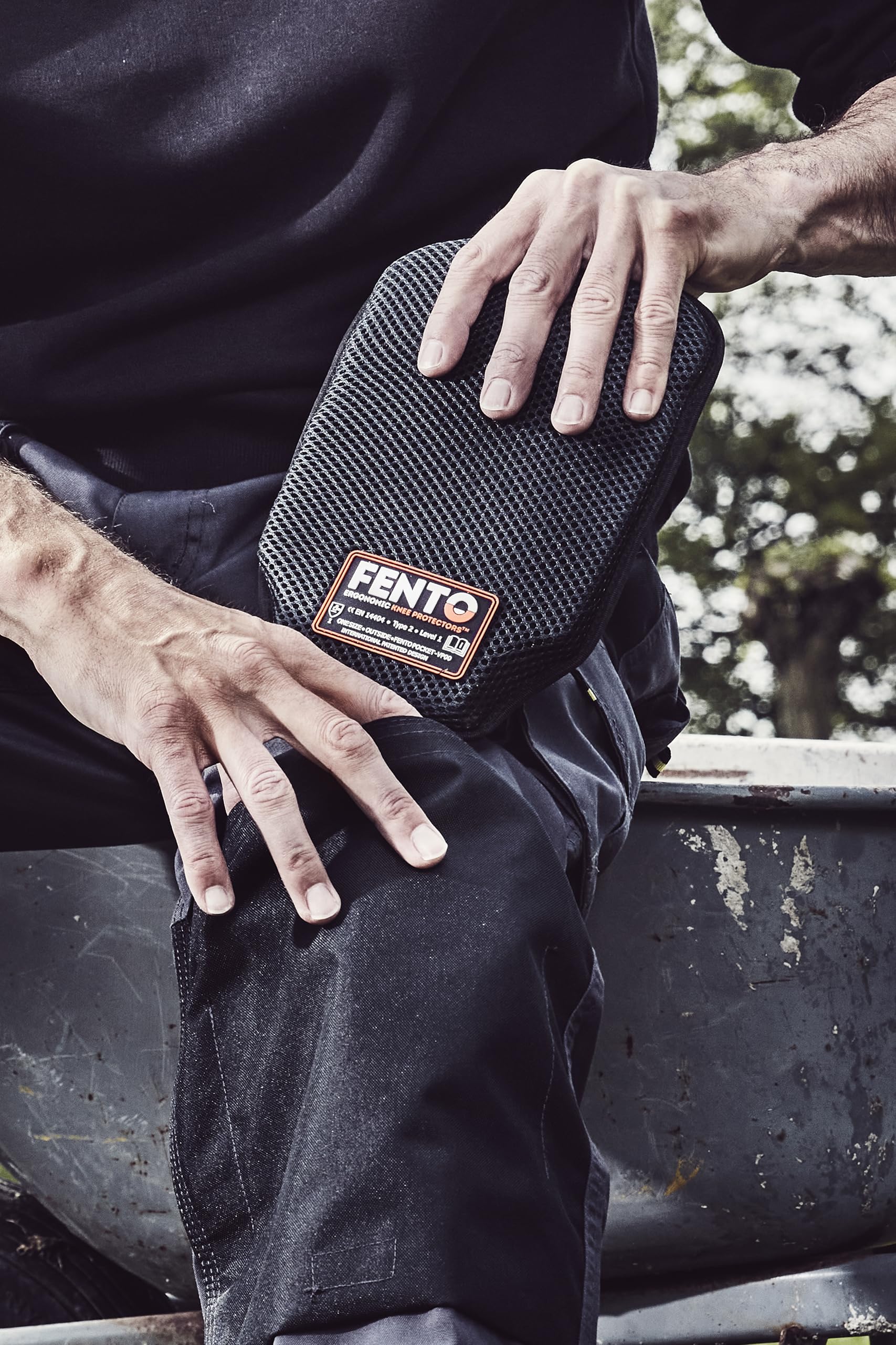 FENTO POCKET | Premium-Knieschoner für Profis wie Installateure, Elektriker und Landschaftsgärtner | Speziell für Ihre Arbeitshosen entwickelt | Besonders ergonomisch | 100% Komfort