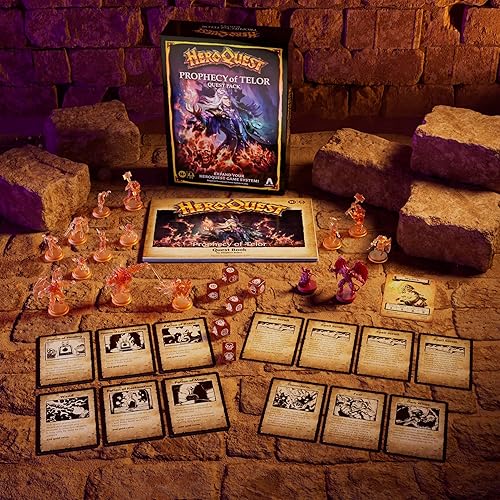 Miniatura 4 de Avalon Hill HeroQuest Prophecy of Telor Quest Pack, requiere el sistema de juego HeroQuest para jugar, juegos de mazmorras de rastreador, mayores de