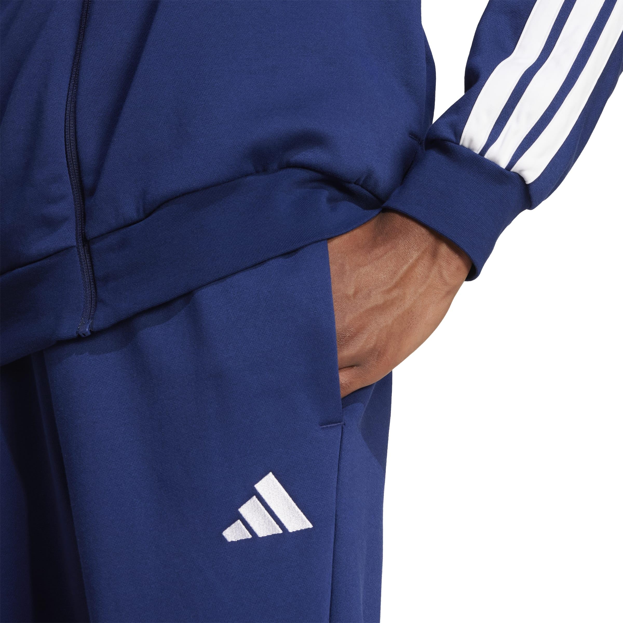 adidas Dresy Mężczyźni Sportswear Basic 3 Stripes Fleece Tracksuit