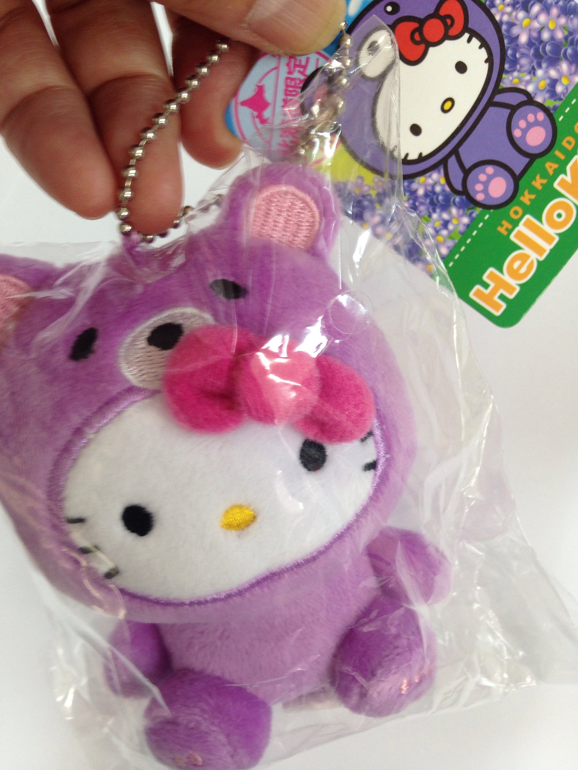 ハローキティ ラベンダーストラップ ハローキティ ストラップ 紫色 北海道ラベンダー - メルカリ