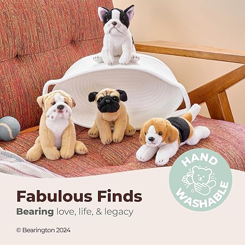 Vista 3 de Bearington Frenchie El Bulldog Francés - Animal de peluche francés de 13 pulgadas