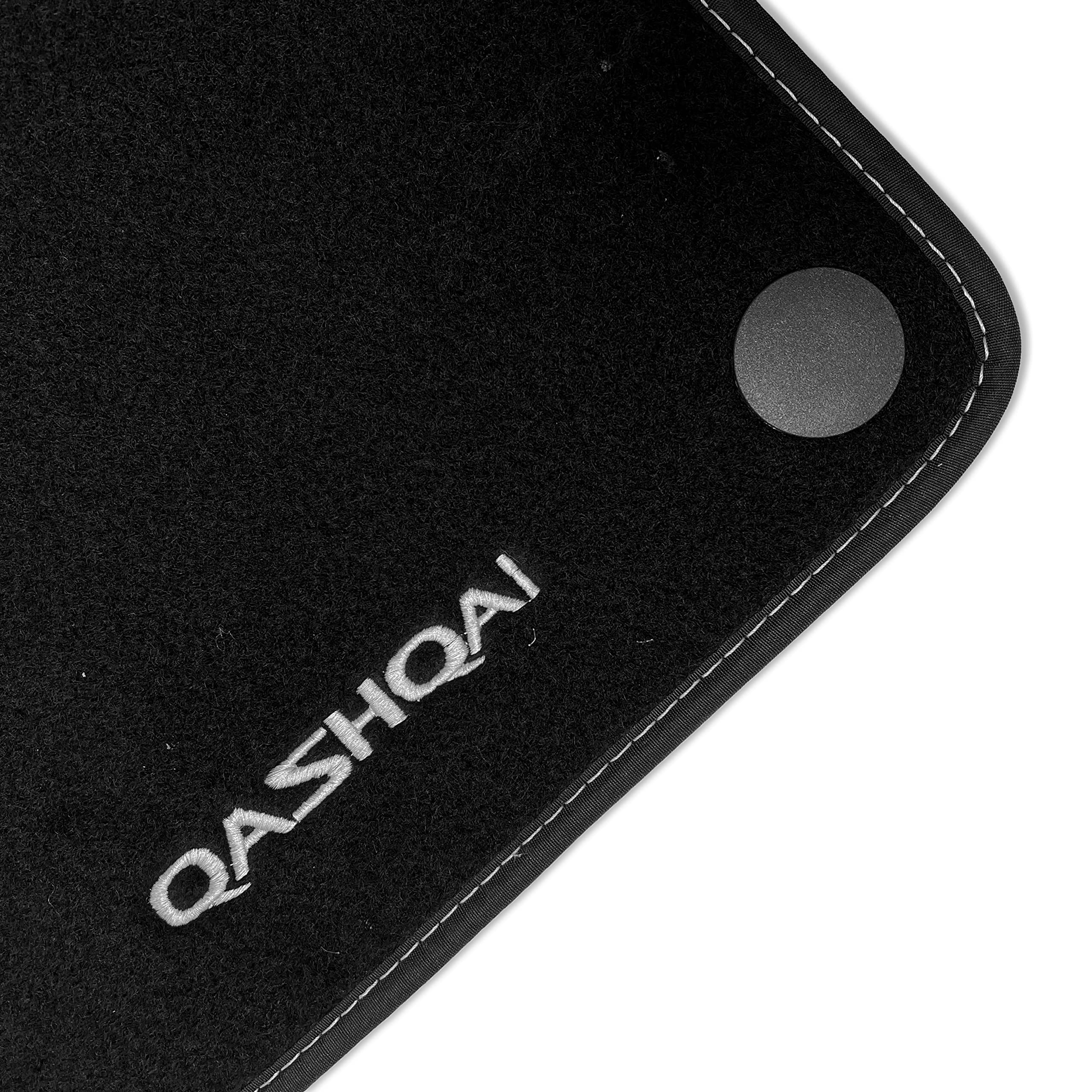 Tappetini compatibili per Qashqai dal 2008 al 2014 (J10) con clip,1 logo e battitacco