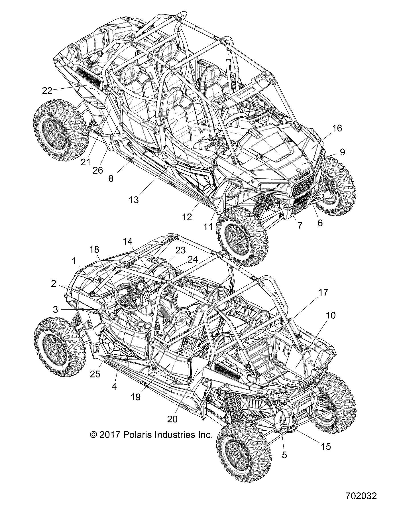 Amazon.com - Polaris 7186555 Center XP Hood Decal RZR XP EPS