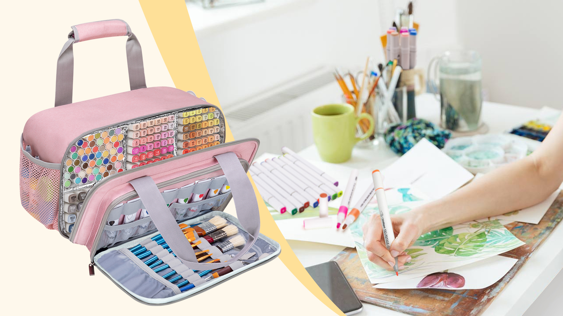 Amazon.com: Case Organizer for up to 216 Markers, Large Mark Bag