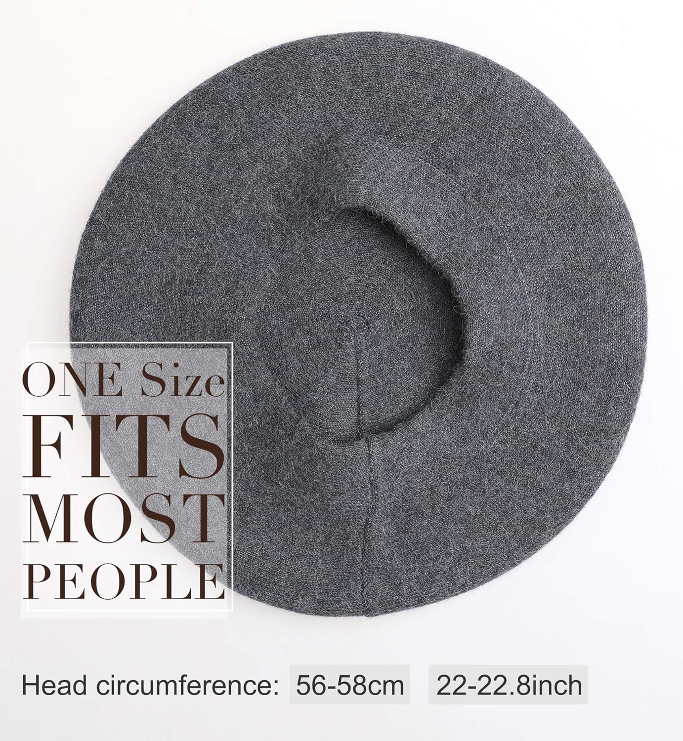 Sumolux Women Beret Hat French Wool Beret Beanie Cap Classic Solid Color Autumn Winter Hats - Image 4