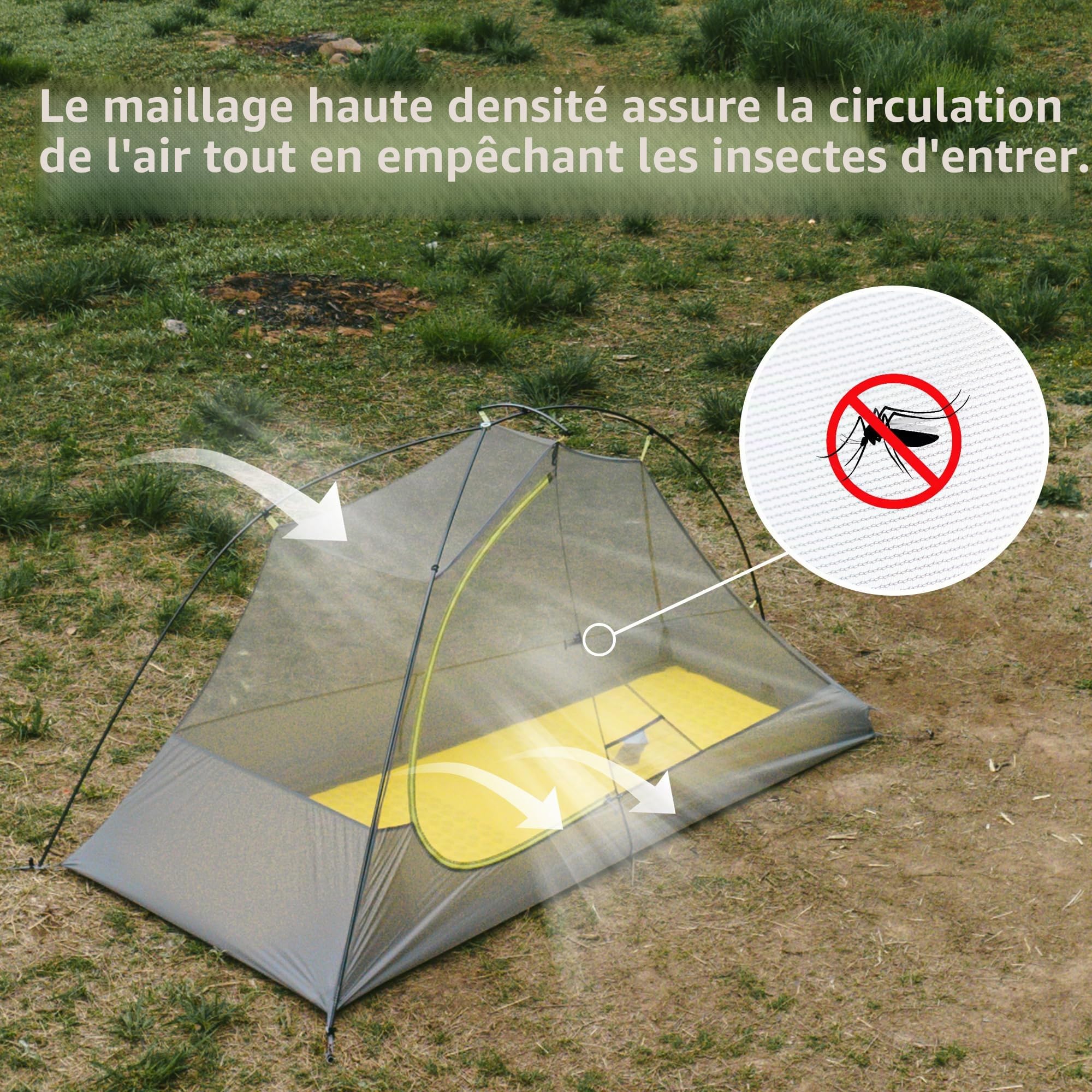 Naturehike Star Trails EXT Tente de randonnée Ultra légère 1 Personne Tente de Camping étanche pour L'Aventure Design Compact avec compatibilité Voiture