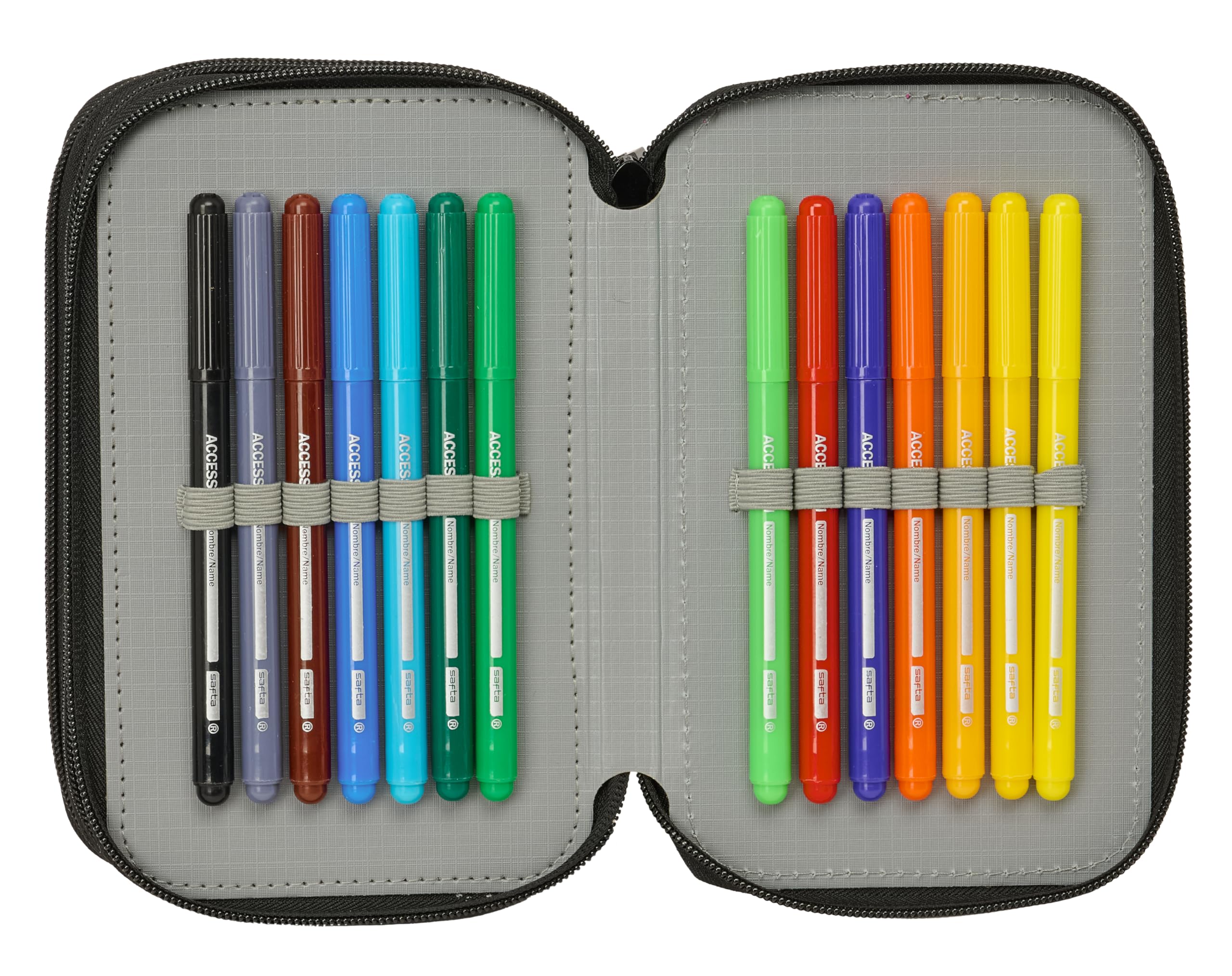 K-POP Demon Hunters Schulmäppchen mit 37 Utensilien, Federmäppchen für Kinder, ideal für Kinder von 5 bis 14 Jahren, bequem und vielseitig, Qualität und Widerstandsfähigkeit, 12,5 x 5,5 x 19,5 cm