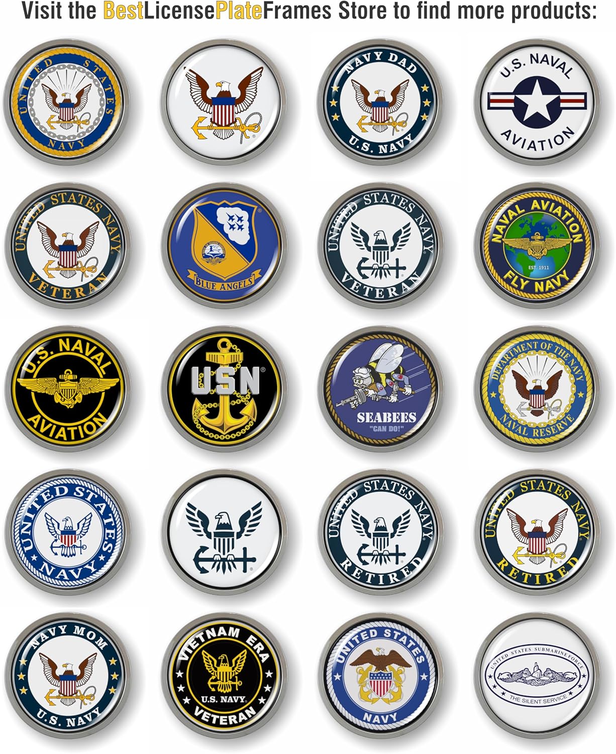 Gulf War Combat Veteran 3D Domed CAR Emblem Badge Sticker Round Chrome Plastic Round Bezel