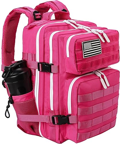 Miniatura 16 de LHI Mochila Militar Táctica para Hombres y Mujeres 25L/35L Mochila de Asalto del Ejército Bolsa Mochila Pequeña con Portabotellas 2.6 35l-rosa