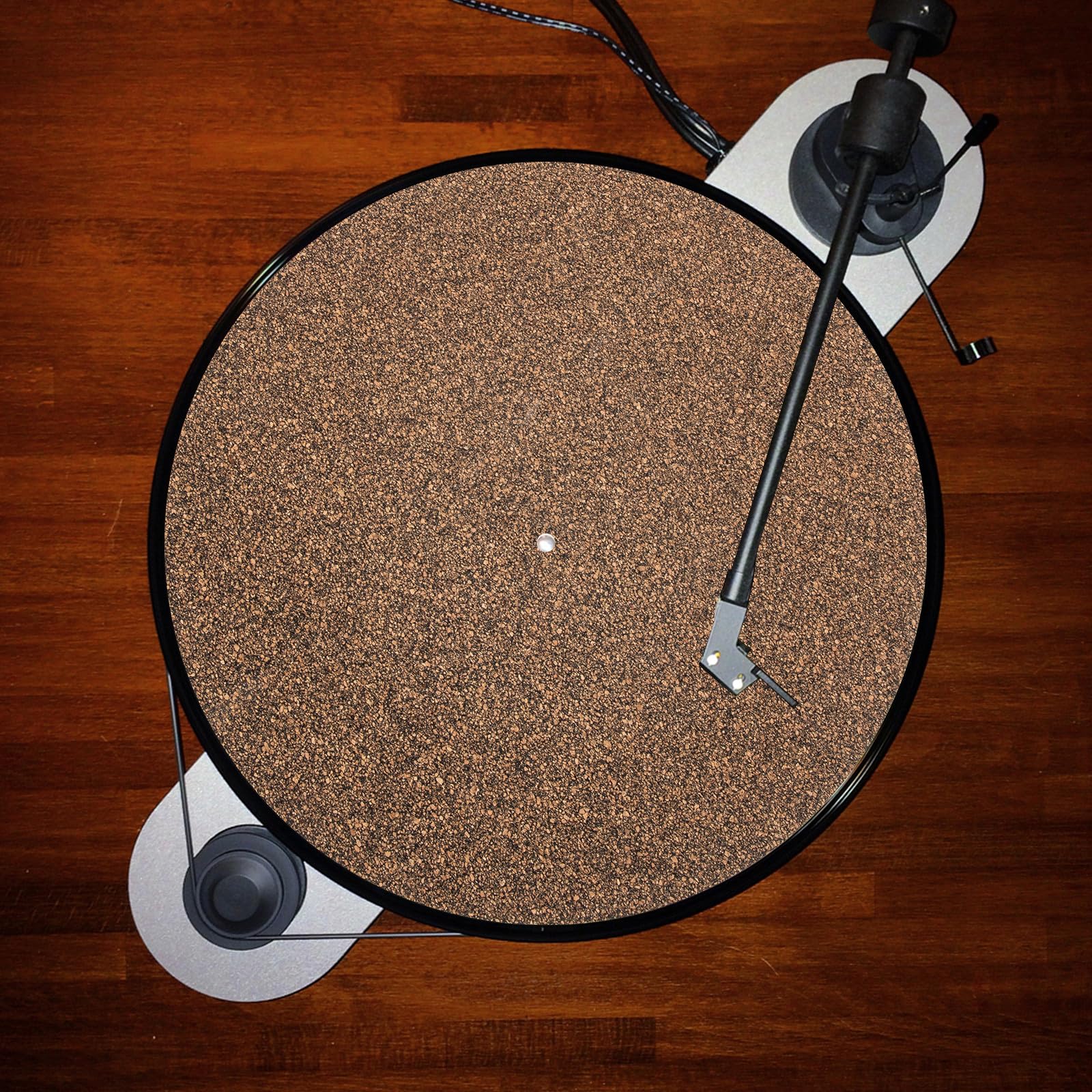 Tapis Liège pour Platine Vinyle Coussin Antichoc et Antidérapant pour Disque Protection pour Tourne-disques et Accessoires Vinyle