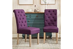 Purple Accent Chairs Set of 2