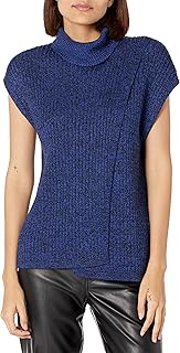 Rent The Runway Pre-Loved Blue Cross Front Turtleneck