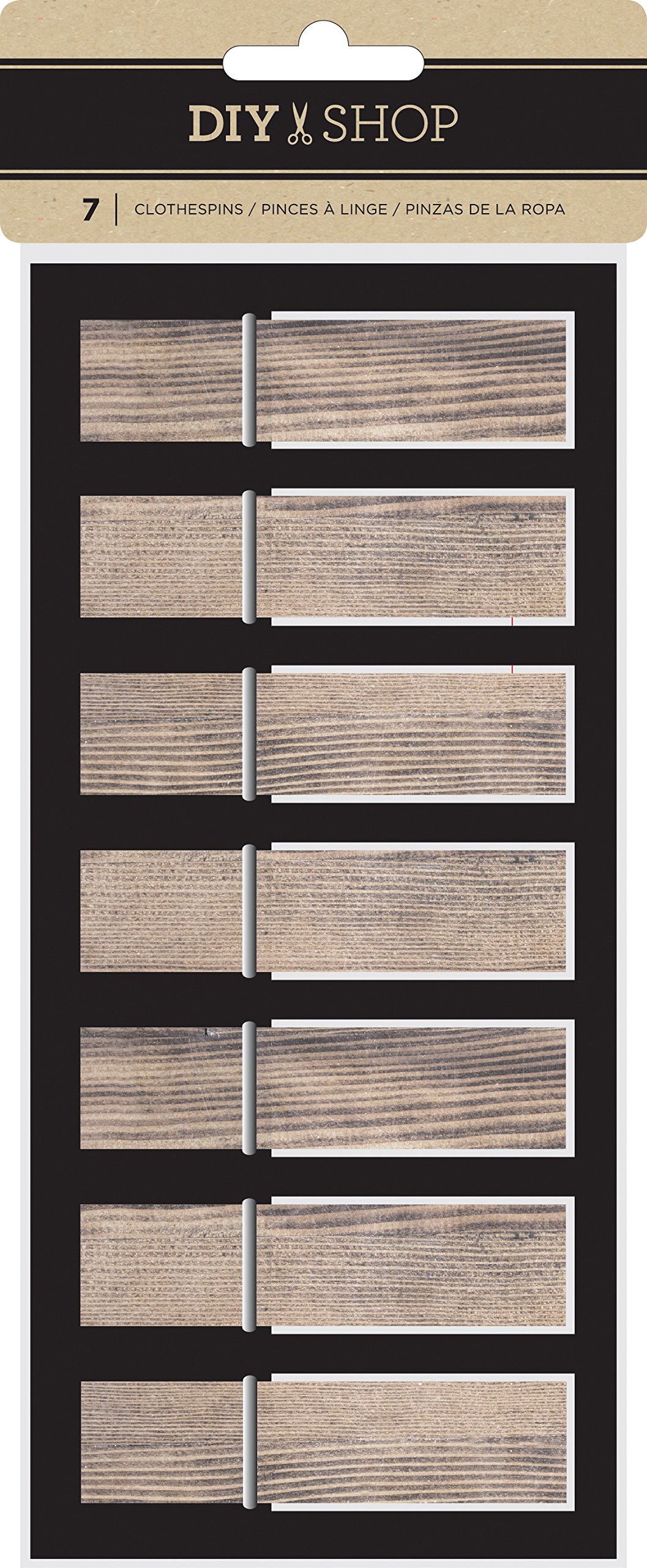 American Crafts Motion DIY 3 Giant Clothespins 7 Piece