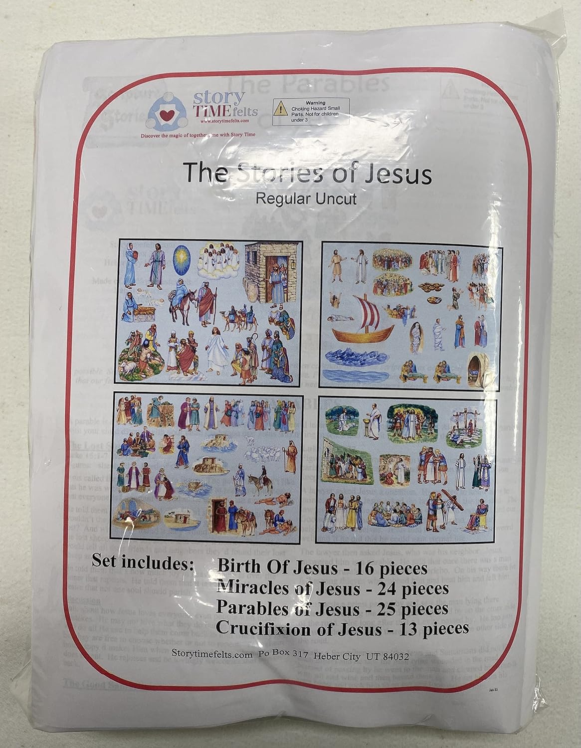 Story & Life of Jesus 13 Bible Stories for Flannel Board- You Cut Out Felt Figures