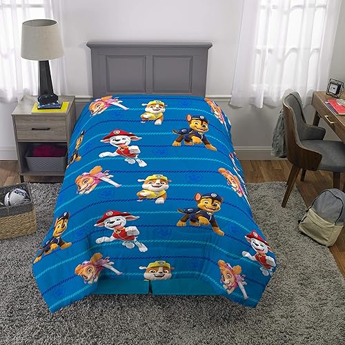 Miniatura 4 de Paw Patrol - Ropa de cama para niños, edredón de microfibra suave, individual, (oficial) producto de Nickelodeon Franco