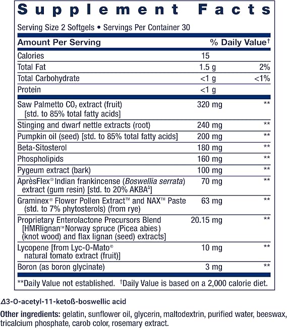 Life Extension Macuguard Ocular Support with Saffron & Astaxanthin 60 Count and Ultra Prostate Formula Saw Palmetto 60 Softgels