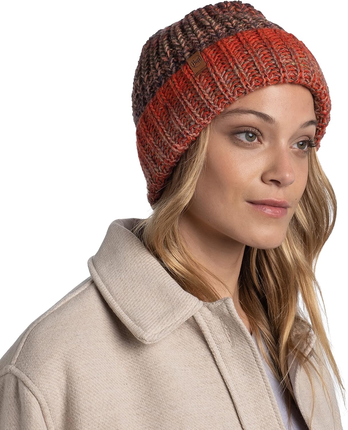 Bonnet Tricoté Polaire BUFF Olya Pour Femme - Gris - Sports D