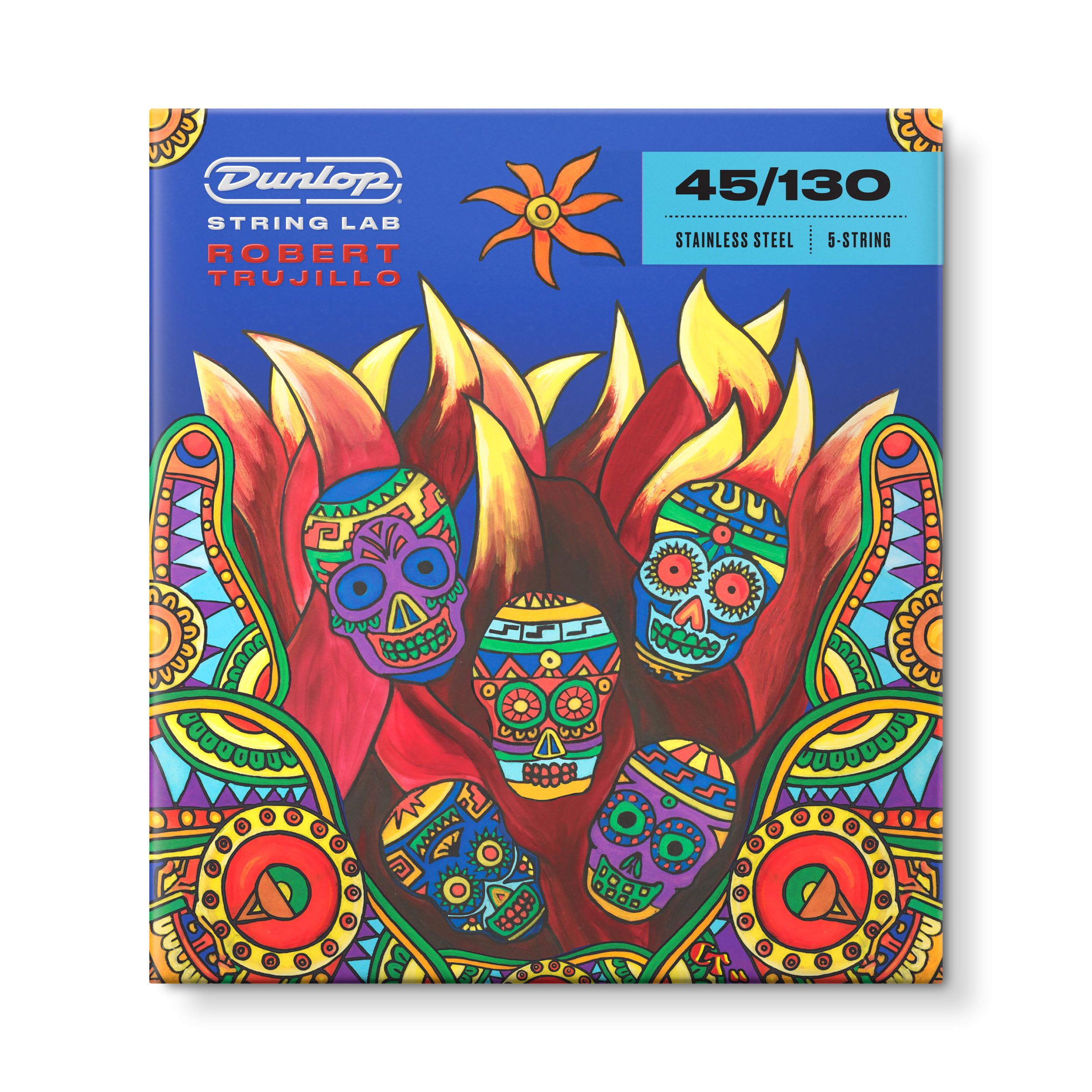 Cordes de Basse Jim Dunlop Robert Trujillo Signature 5 Cordes Acier Inox 45-130