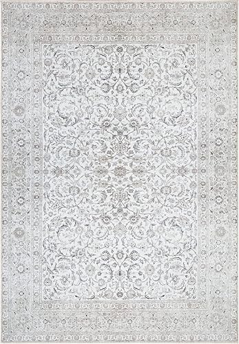 Miniatura 3 de Bloom Rugs Alfombra tradicional lavable antideslizante de 4 x 6 pies, color negromarrón, para sala de estar, dormitorio, comedor y cocina, tamaño