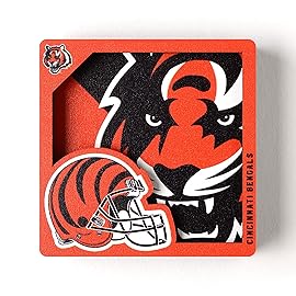 YouTheFan NFL Cincinnati Bengals 3D Logo Series Magnets