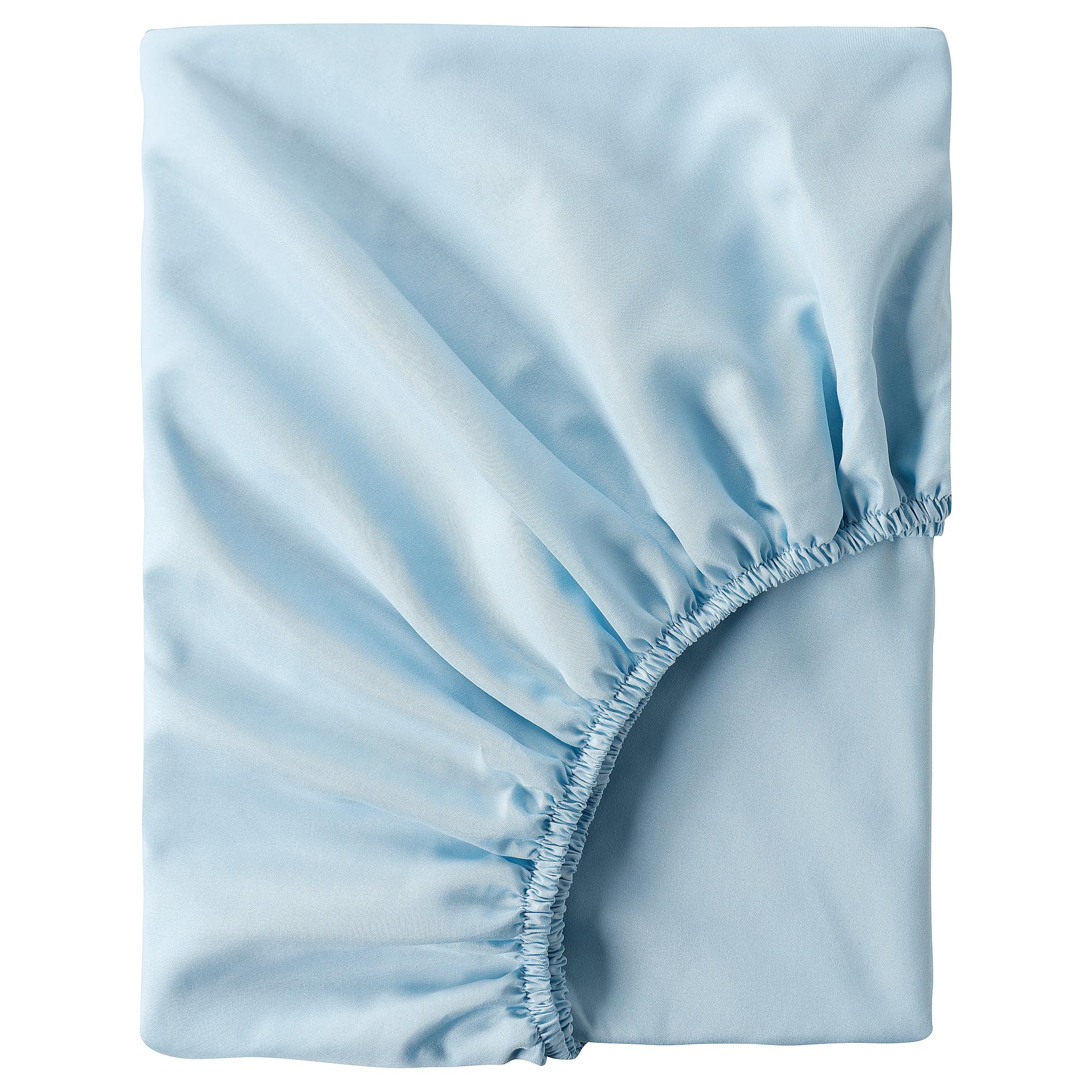 Drap-housse BRUKSVARA bleu en polycoton résistant 90 x 200 cm