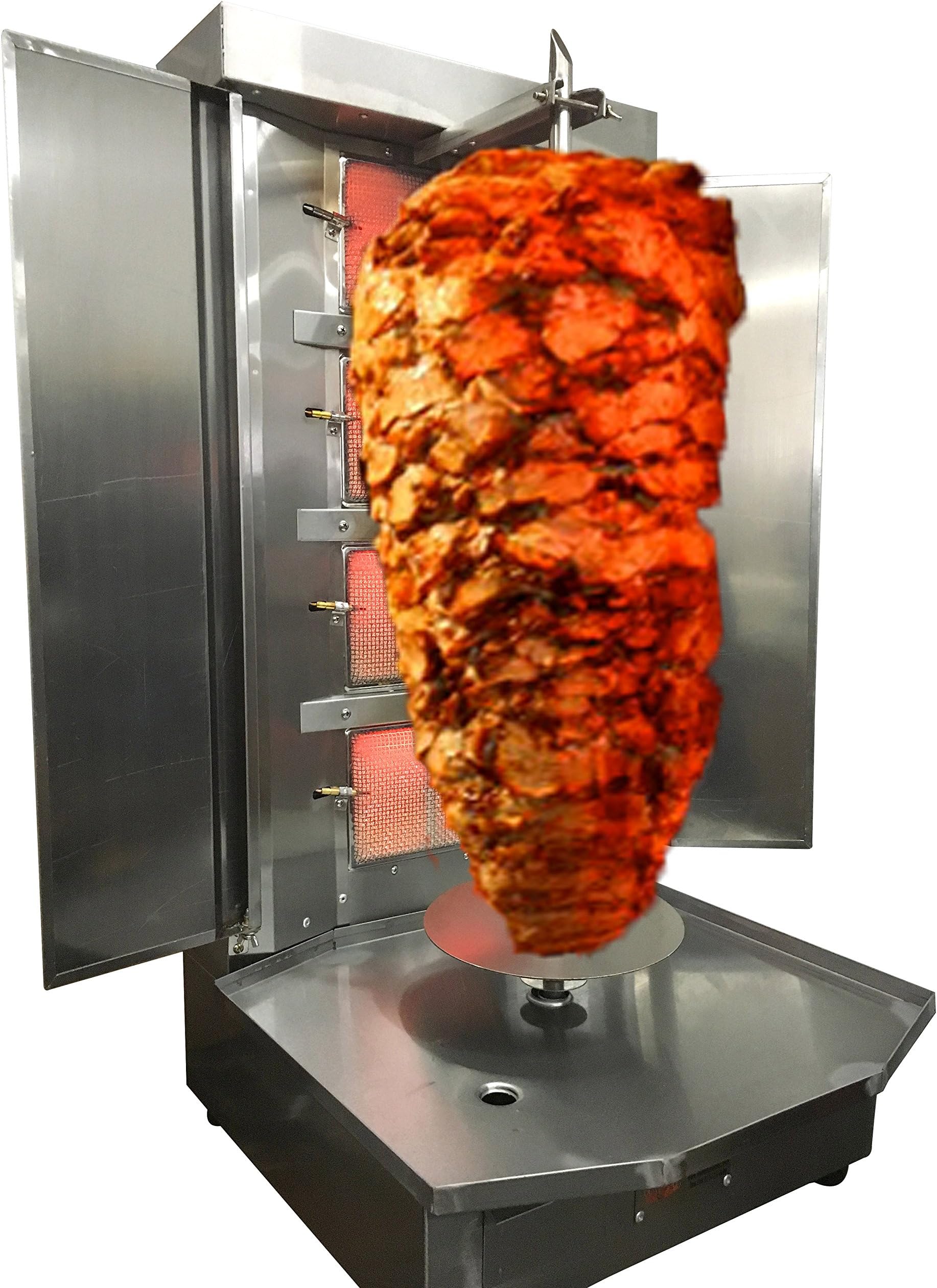 Shawarma Machine- 4 Burners- Propane Gas - Meat Capacity 45lbs