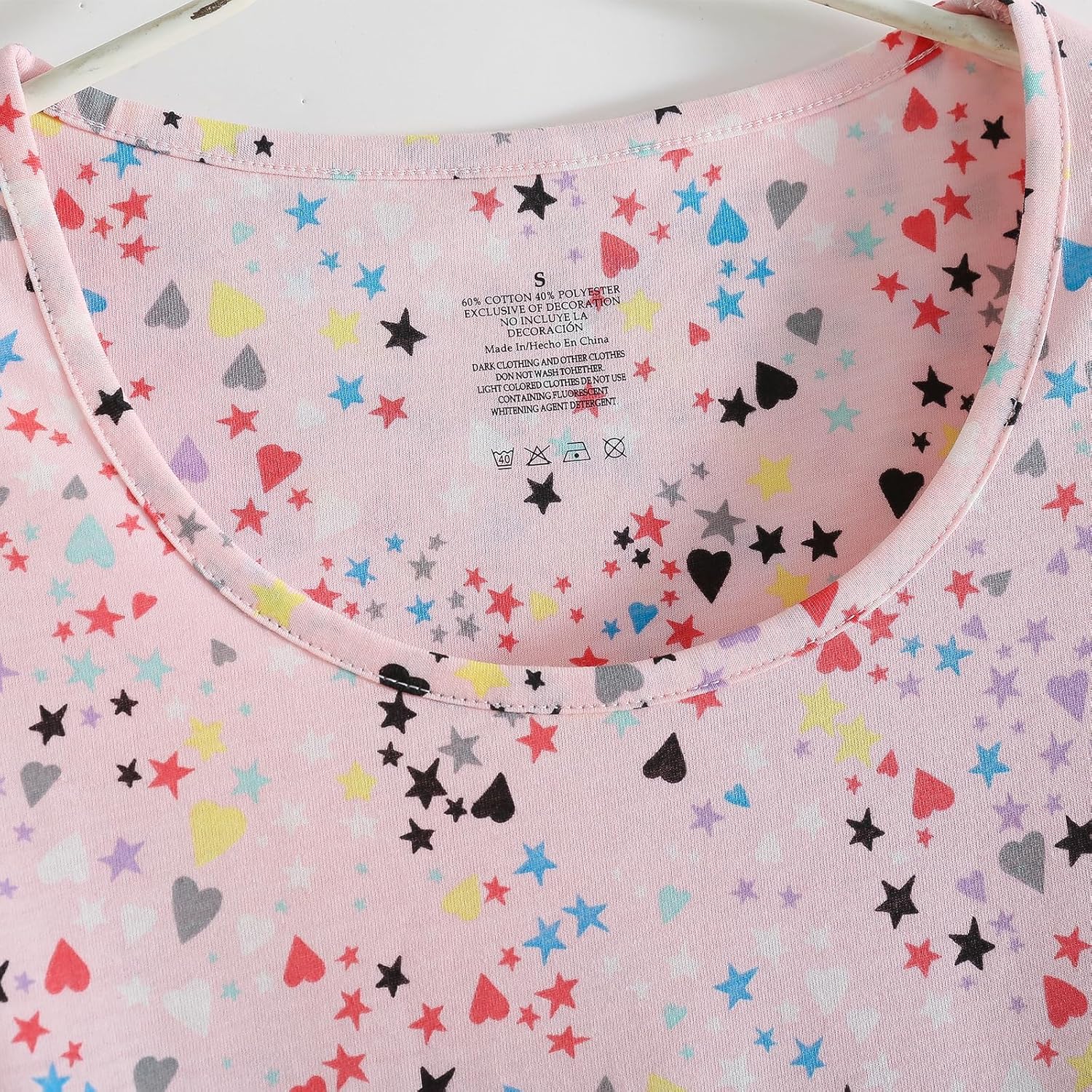 Inadays 3 Pack Women's Cotton Nightgown Sleepwear Long Sleeves Nightshirt Fun Print Sleepdress Loose Comfy Sleepshirts - Image 7