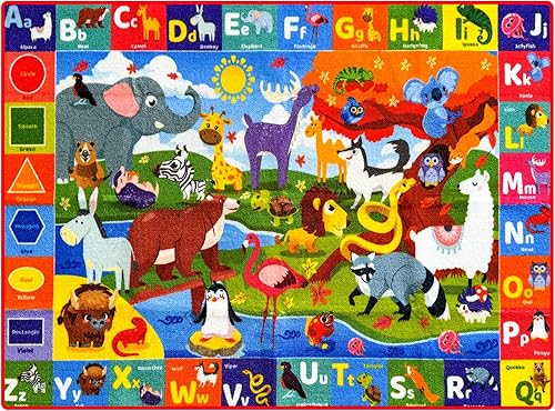 Miniatura 11 de Quokka ABC Alfombra de Juego para Bebés, Niños Pequeños y Niños – Alfombra de Guardería Grande con Alfabeto de Felpa Súper Suave Extra Gruesa de 0.3