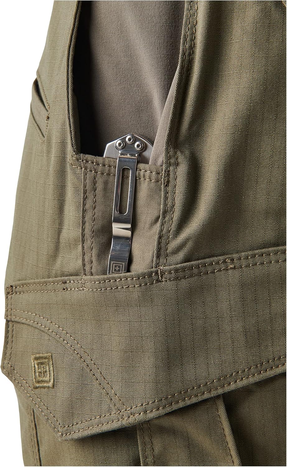 5.11 Tactical Men's Icon Professional Work Cargo Pants, Straight Fit, Modern Look, 8 Pockets, Style 74521ABR