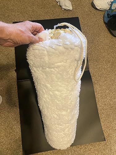 Miniatura 4 de Therapist's Choice® Funda de cojín de forro polar con cierre de cordón, suave y duradera, tamaño: 6 "x 27" (solo funda, cojín no incluido) (vellón)