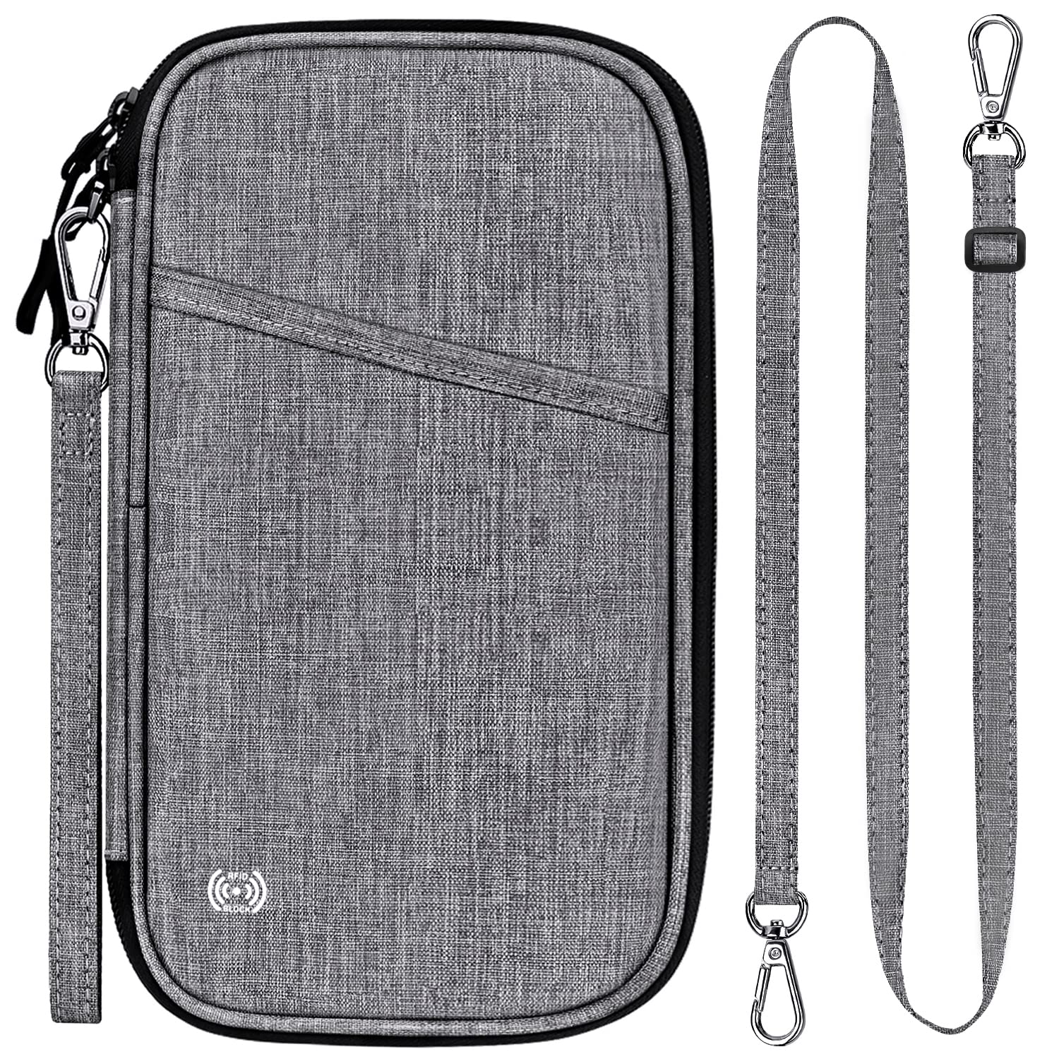 CampTeck U6750 Small Portefeuille Passeport Faraday Signal Blocage RFID