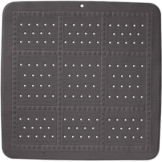 Sealskin Unilux Veiligheidsmat 55x55 cm - Anti-slip - PVC - Antraciet - voor Bad/Douche