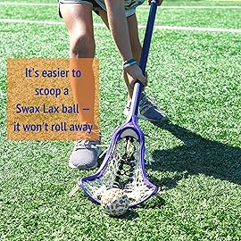 SWAX LAX Lacrosse Training Ball - Indoor Outdoor Practice Less Bounce & Rebounds (1 Swax Tag)