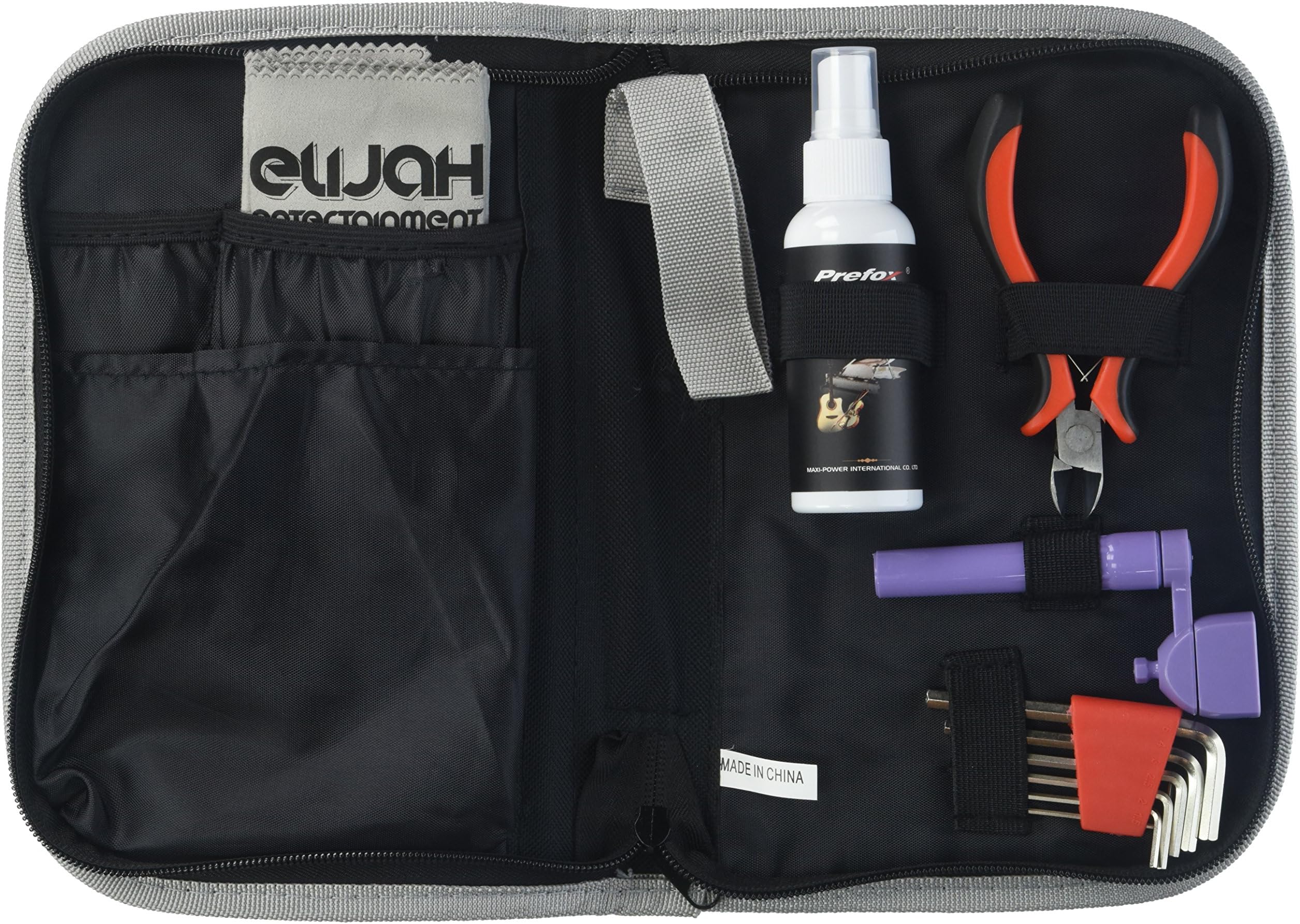 Guitar Tools for Changing Guitar Strings, Full Set Repair Maintenance Tech Kit with String Winder, Guitar String Cutter, Guitar String Cleaner and Bridge Pin Puller