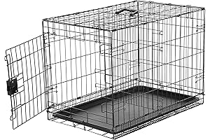Pawfect Sanctuary: Amazon Basics Durable, Foldable Dag Crate for Canine Bliss