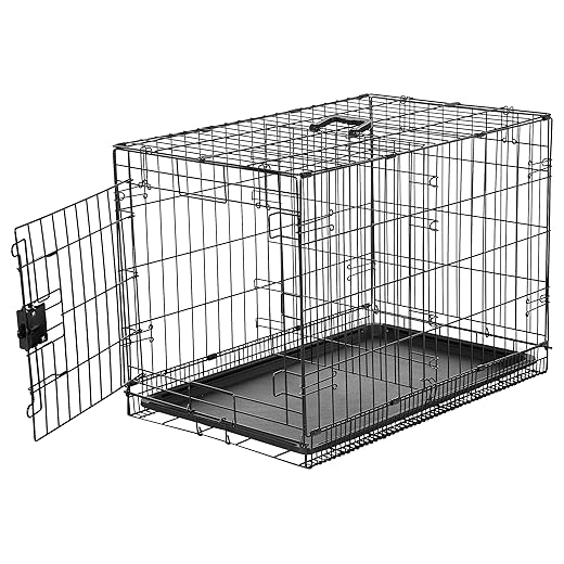 Amazon Basics Foldable Metal Dog Crate