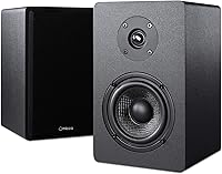 Vista 10 de Micca MB42X Parlantes avanzados para estante para sonido envolvente de cine en casa, estéreo y monitor de campo cercano pasivo, 2 vías (negro, par)