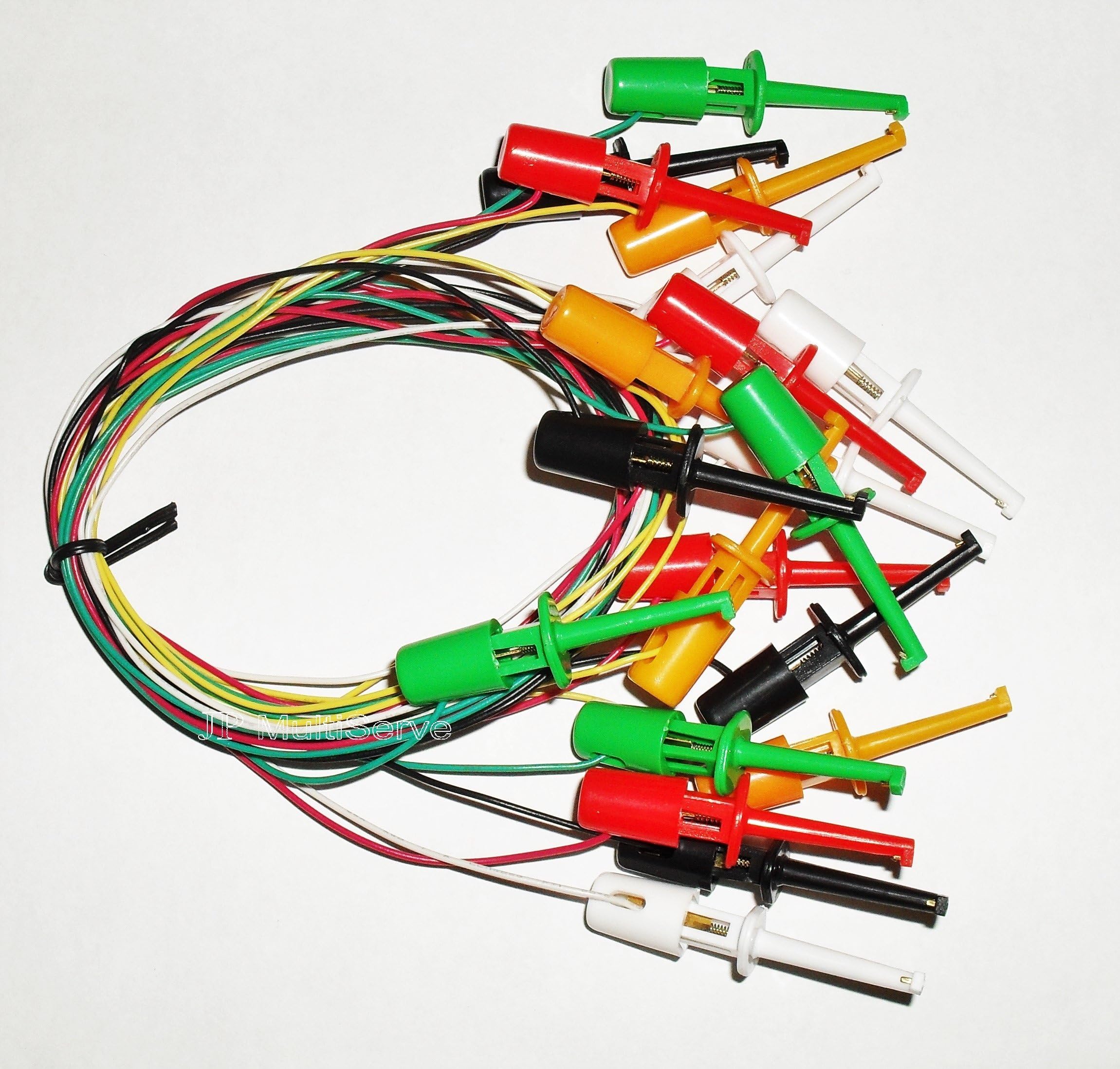 IC Clip Test Lead Set 10 Wires, 5 Colors