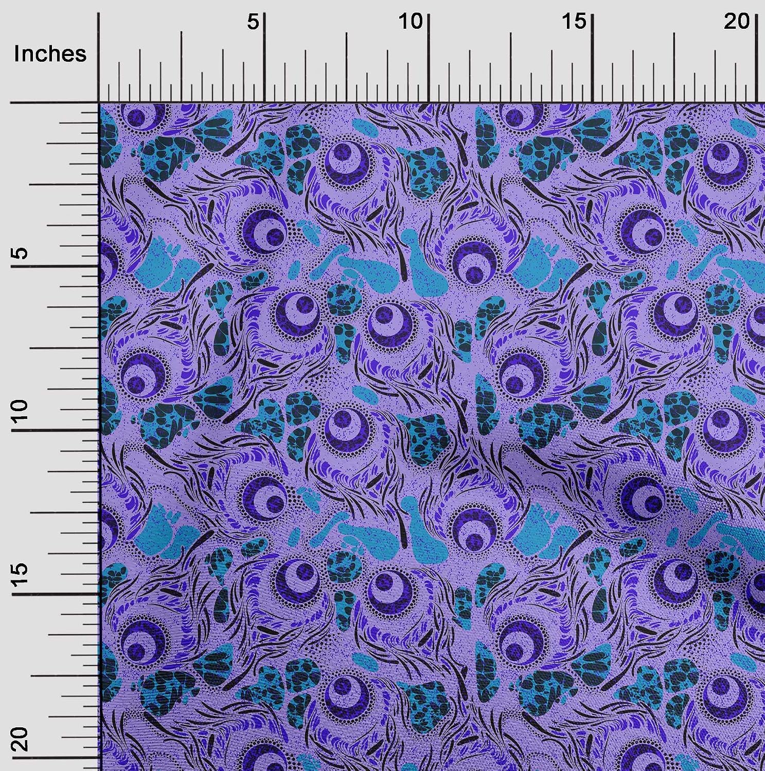oneOone Viscose Chiffon Purple Fabric African DIY Clothing Quilting Fabric Print Fabric By Yard 42 Inch Wide