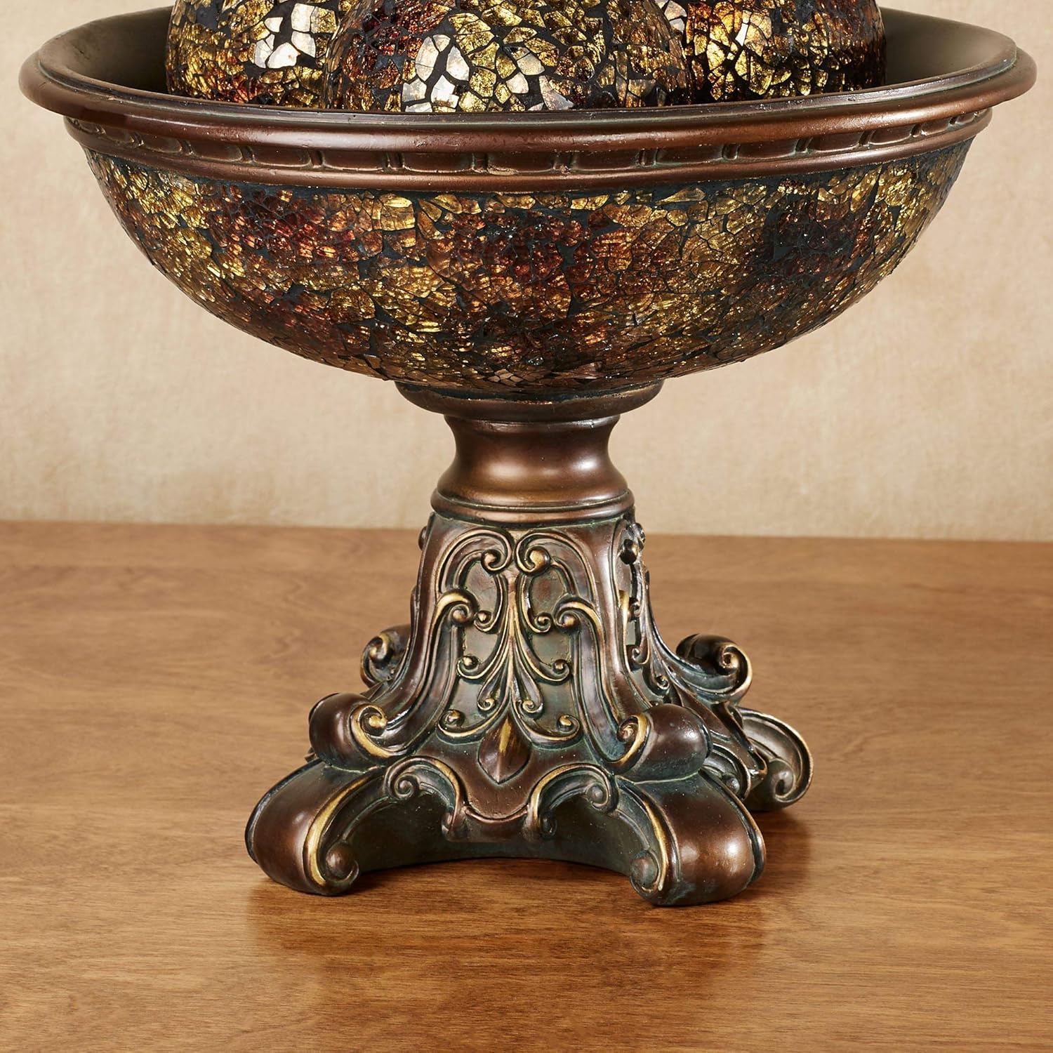 Buy Touch of Class Kyara Mosaic Decorative Footed Centerpiece Bowl Bronze Traditional Grace