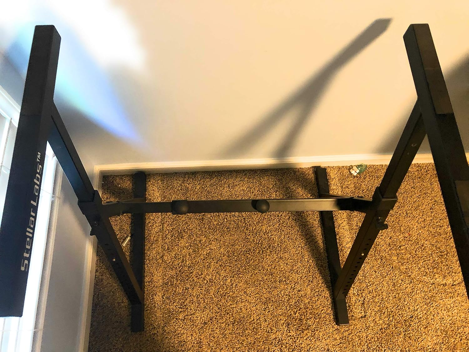 Stellar Labs 555-13830 Heavy Duty Keyboard Stand with Adjustable Width & Height