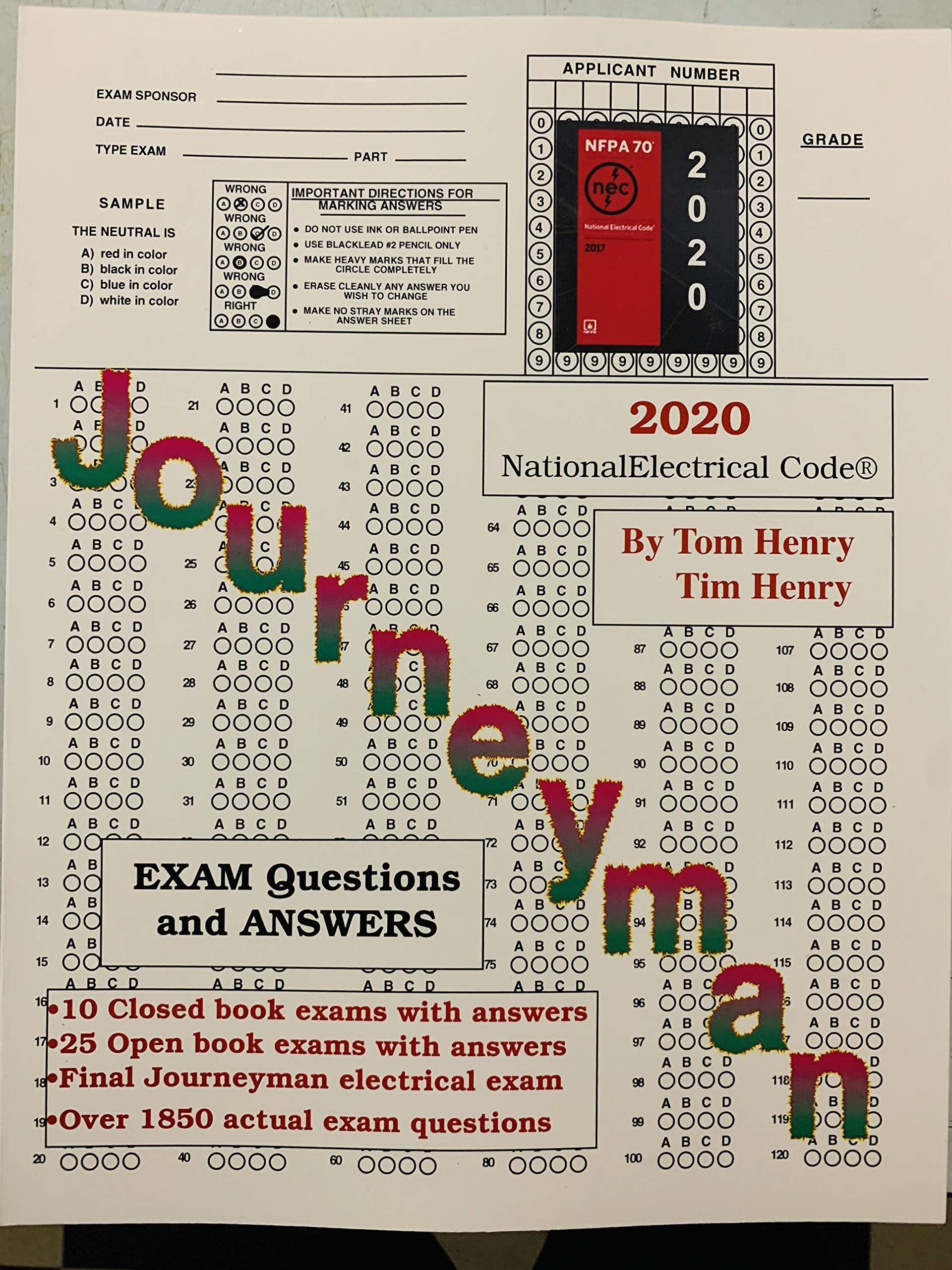 2020 Journeyman Exam Questions and Answers by Tom Henry