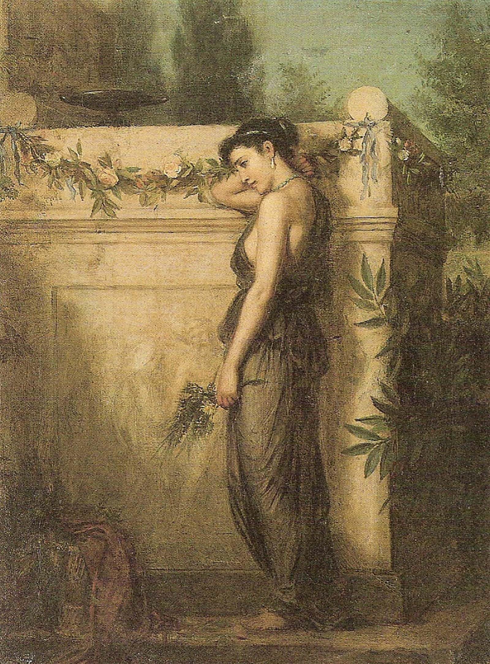 SERENDIPITP Vintage Picture Print on Canvas Wall Art Poster a Study for a Naiad by John William Waterhouse Artwork Print Poster for Wall Decor 60x90cm