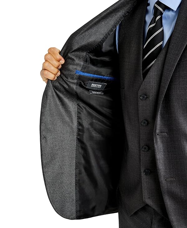 Kenneth Cole REACTION Suit Jacket, Gun Metal, 40 Short by Kenneth Cole REACTION - Used condition - Image 2