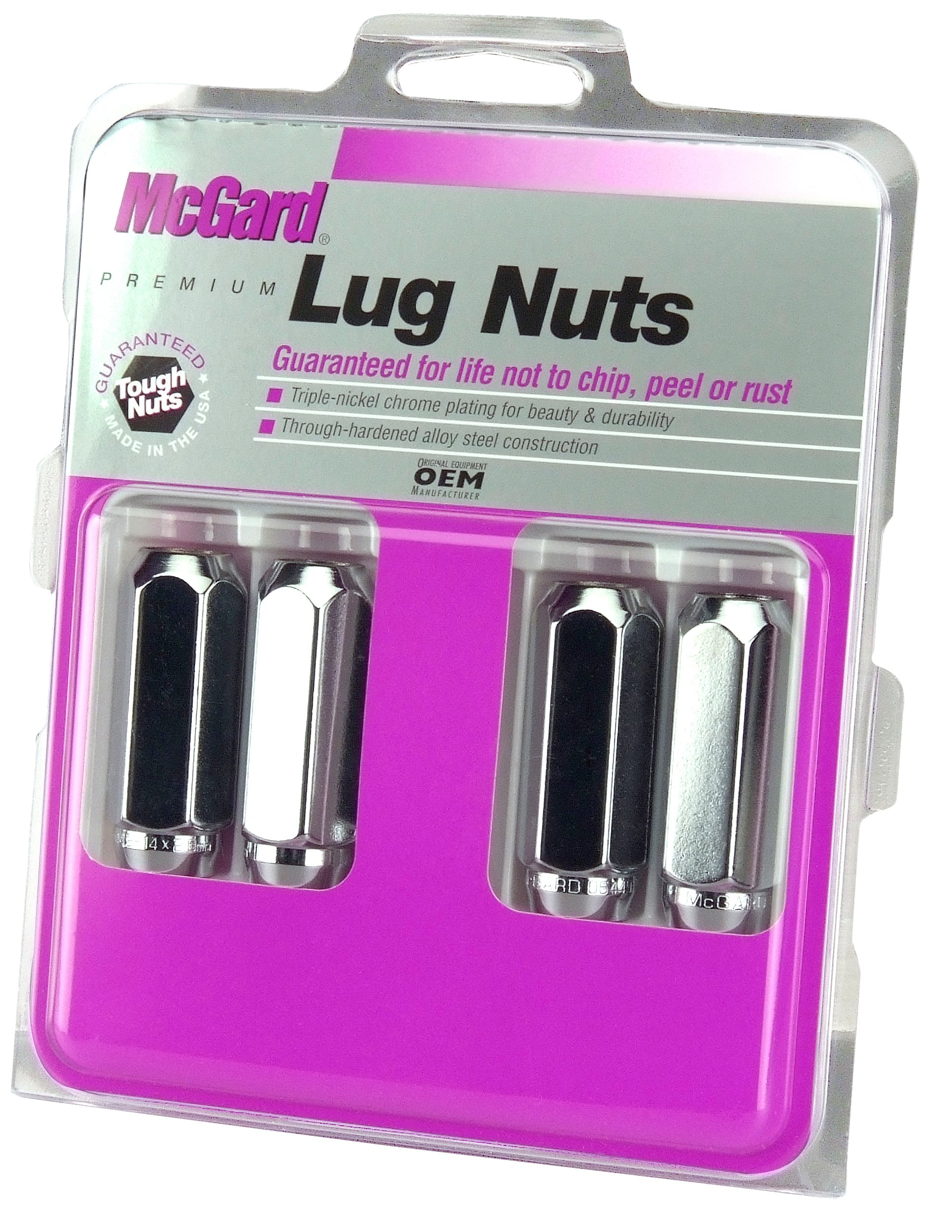 Amazon.com: MCGARD 64020 Chrome Cone Seat Style Lug Nuts (M14 x 