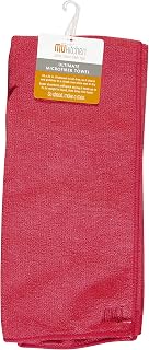 MÜkitchen Premium Microfiber Dish Towel | Non-Abrasive Kitchen Dish Towel for Cleaning and Drying Cook Sets | Machine Washable and Reusable (Crimson, 16" x 24")