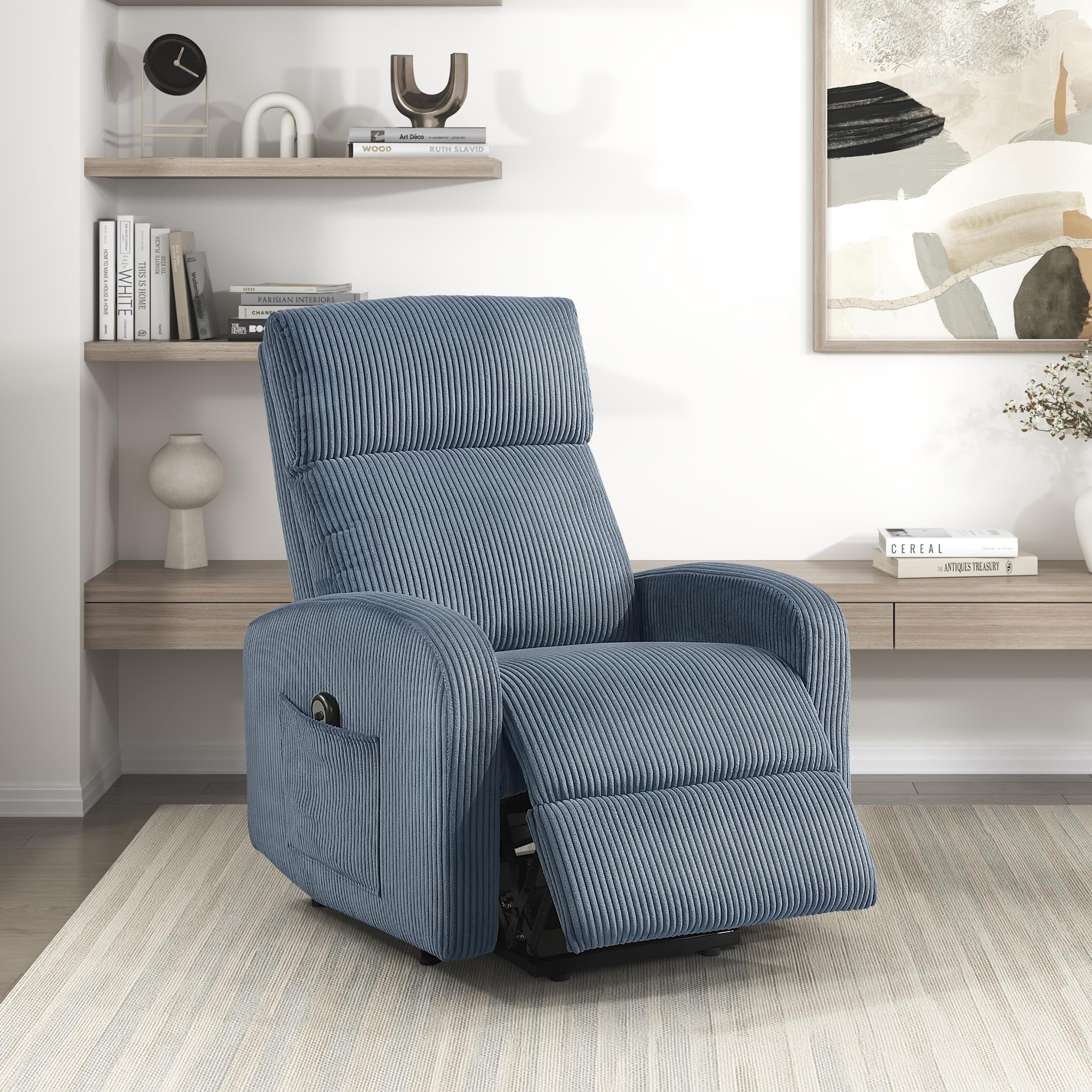 Photo 1 of Lexicon Power Lift Recliner Chair - Midnight Blue