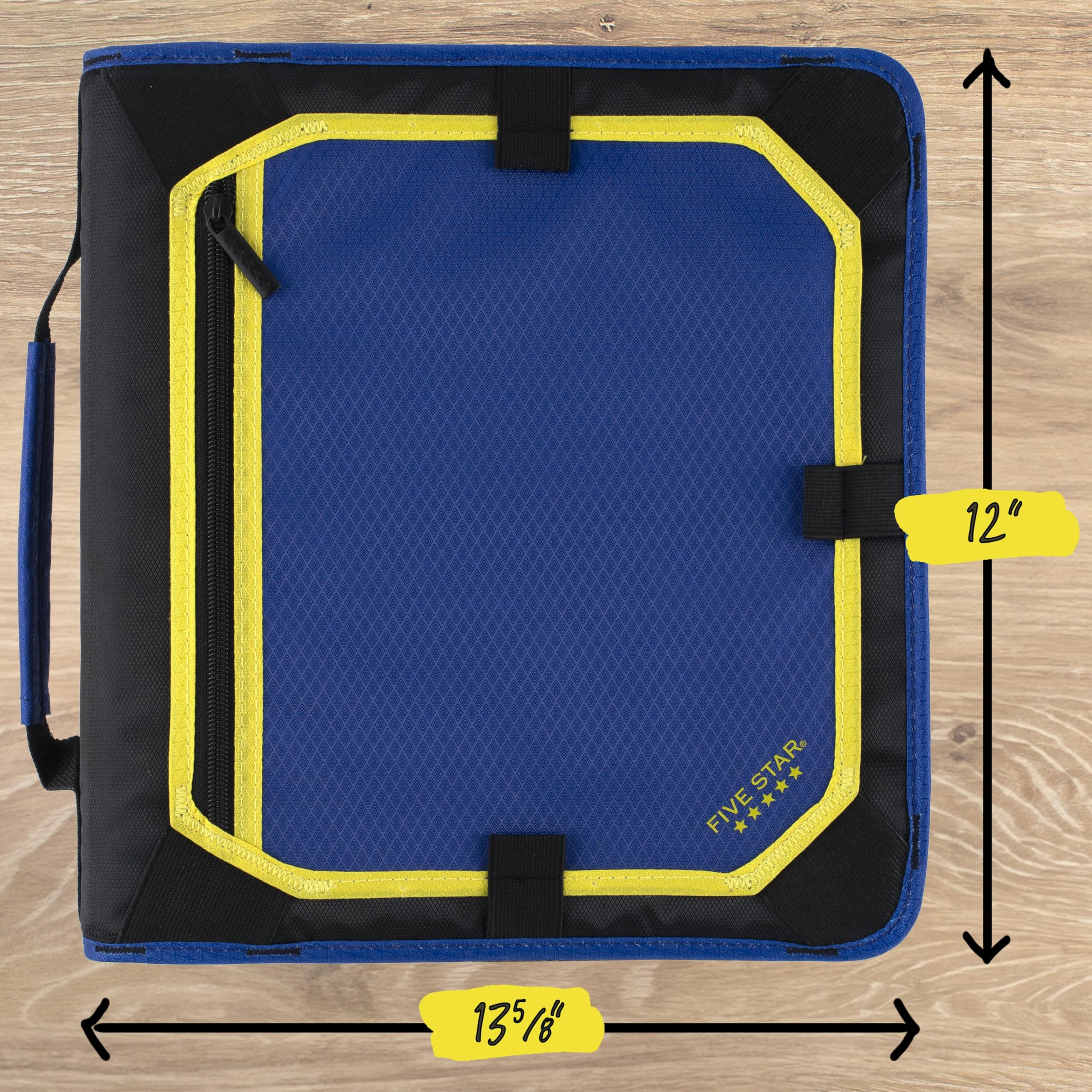 Five Star Carpeta con cremallera de 2 pulgadas para juntas tóricas con panel de expansión y carpeta de archivos expandible de 5 pestañas, capacidad de 580 hojas, explosión cósmica (290520M)